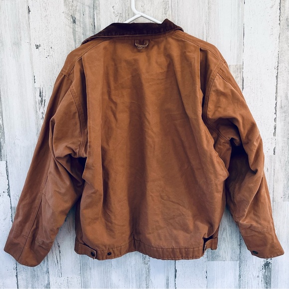 Berne Men’s Duck Canvas Lined Full Zip Detroit Style Jacket Size Medium - Picture 12 of 15